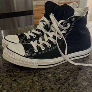 Converse Black and White High-Top Sneakers